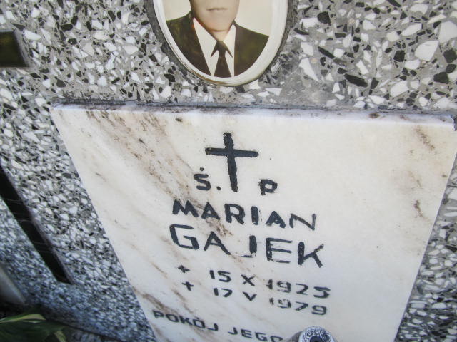 Marian Gajek 1925 Chęciny - Grobonet - Wyszukiwarka osób pochowanych
