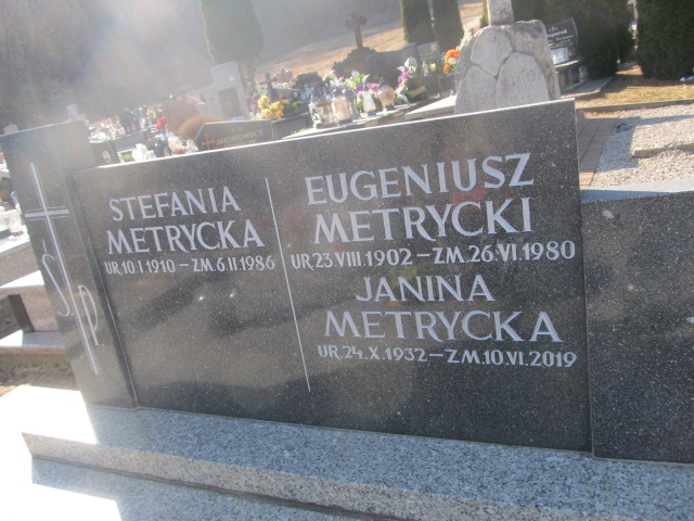 Janina Metrycka 1932 Chęciny - Grobonet - Wyszukiwarka osób pochowanych