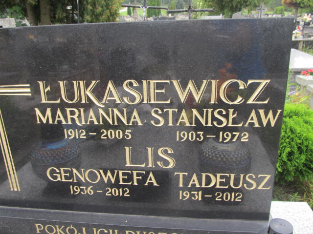 Marianna Łukasiewicz 1911 Chęciny - Grobonet - Wyszukiwarka osób pochowanych