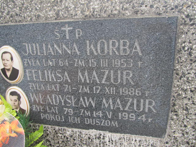 Feliksa Mazur  Chęciny - Grobonet - Wyszukiwarka osób pochowanych