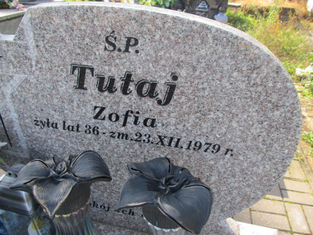 Zofia Tutaj Chęciny - Grobonet - Wyszukiwarka osób pochowanych